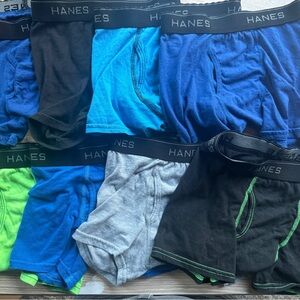 Boys small 6-7 Hanes cotton boxer lot of 8